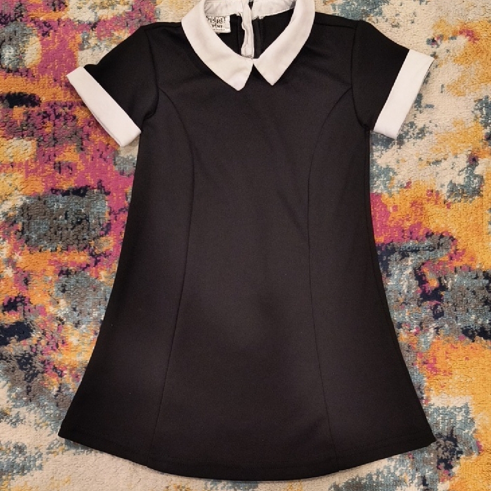 Spirit Toddler Wednesday Addams Halloween Costume Goth Spooky